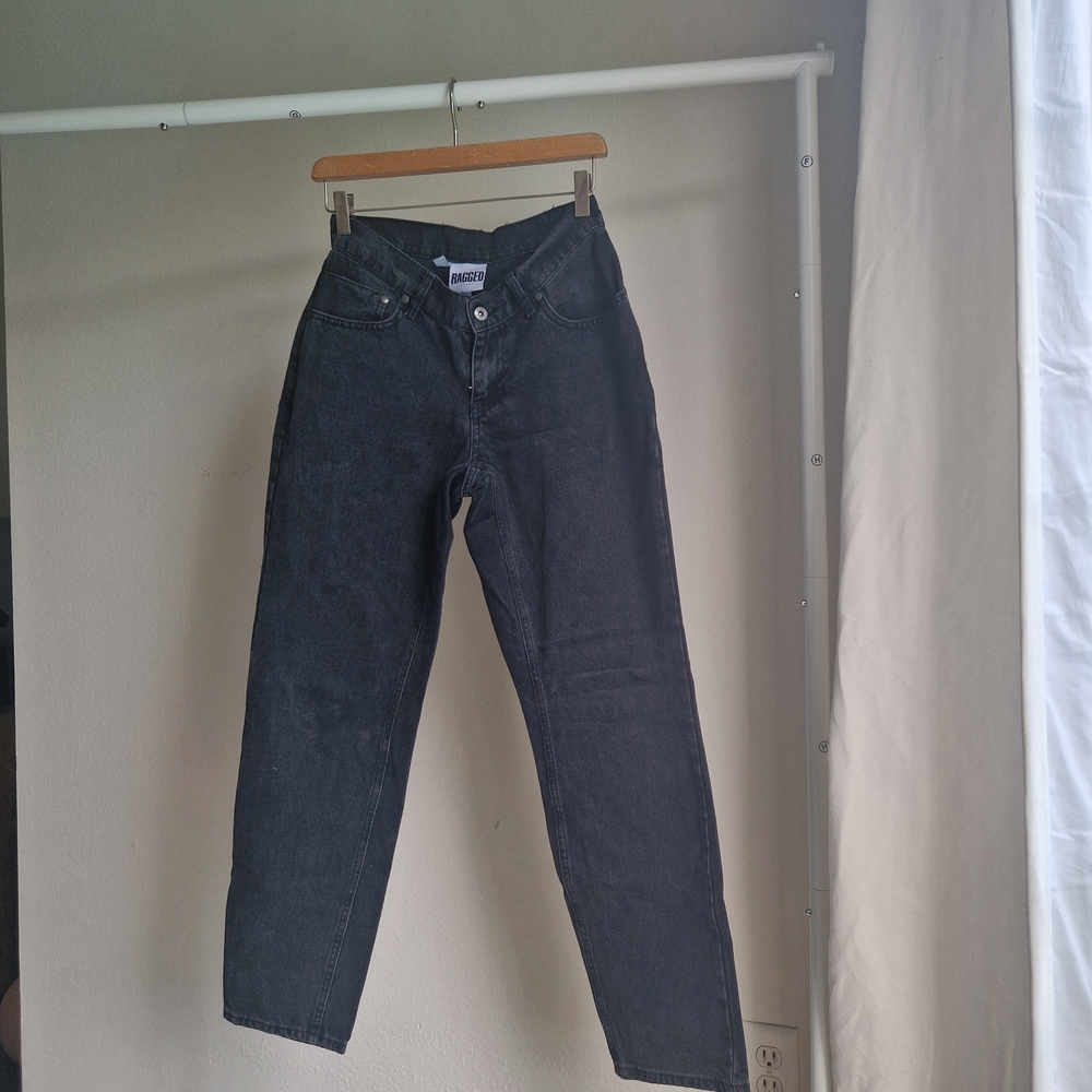 The Ragged Priest Black Straight Leg Jeans